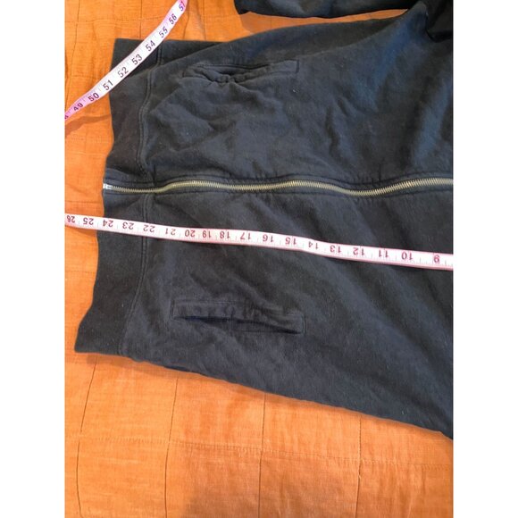 AllSaints Ave Zip Black Cotton Hoodie Sweatshirt Men  size small - Picture 7 of 8
